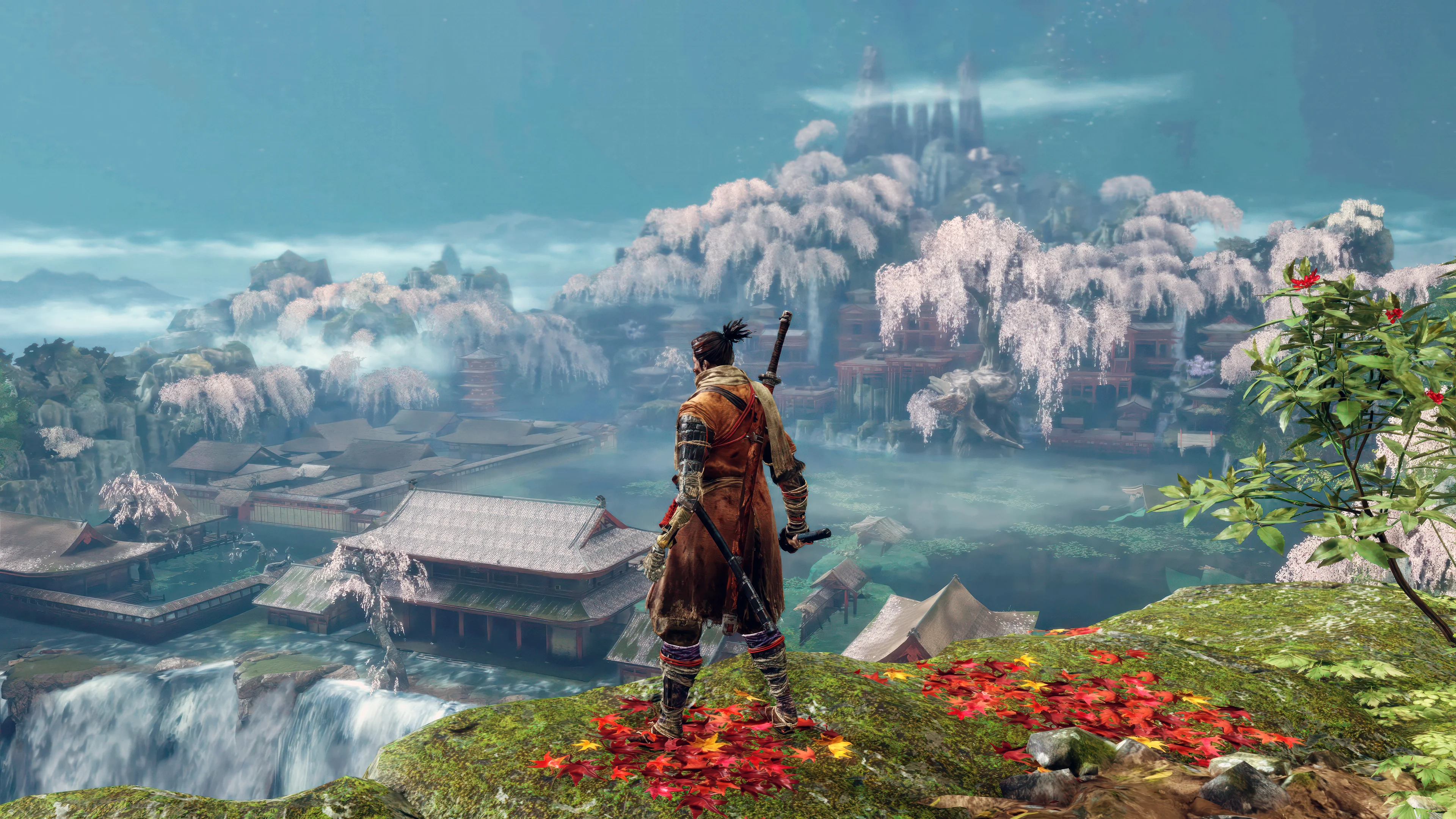 Imagem do Palácio da Fonte em Sekiro
